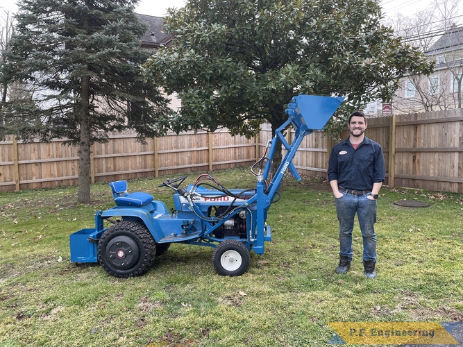Patrick C. from Collegeville, PA - Ford LGT 145 | Patrick C. from Collegeville PA and his Ford LGT 145 pin-on mini payloader