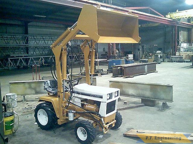 all finished and heading for home.  | Cub Cadet 149 garden tractor loader_1