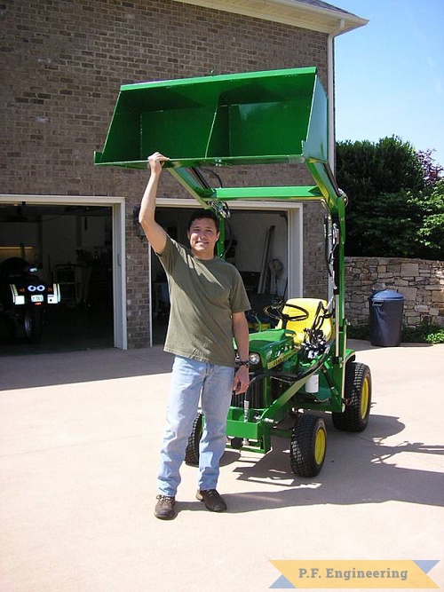 great work Mark! | John Deere 140H3 garden tractor loader_2