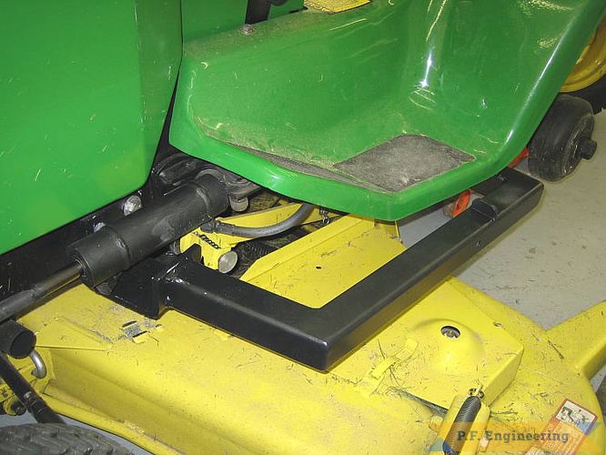Gerry chose to do the Side Frame mounted sub frame to allow clearance for the mower deck at the same time, great work Gerry! | John Deere 430 Garden Tractor Loader_2