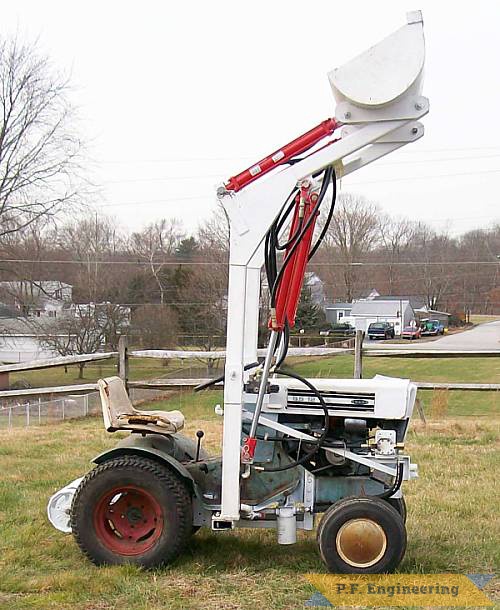 nice work Dana, i like the rounded bucket on that vintage tractor! | Sears Craftsman SS-12 garden tractor loader_2