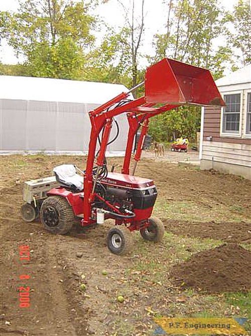 nice work John B.! | Wheel Horse 310-8 garden tractor loader_1