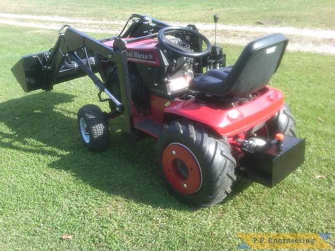 Joe M's "rock chucker 2" | Wheelhorse 520H garden tractor loader_1