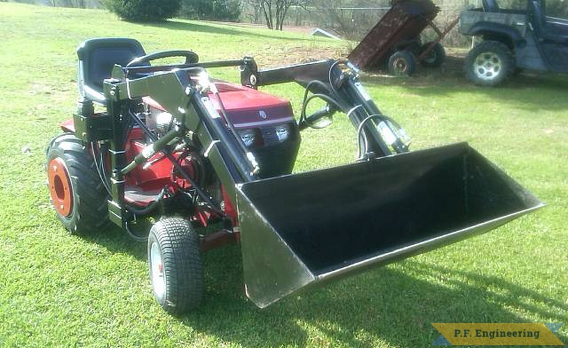 Joe M's "rock chucker 2" | Wheelhorse 520H garden tractor loader_2
