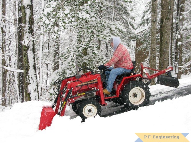 Patrick having some fun in the snow with his Yanmar FX-13D compact tractor loader | Yanmar FX-13D compact tractor loader_4