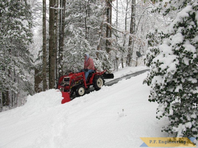 Patrick having some fun in the snow with his Yanmar FX-13D compact tractor loader | Yanmar FX-13D compact tractor loader_5