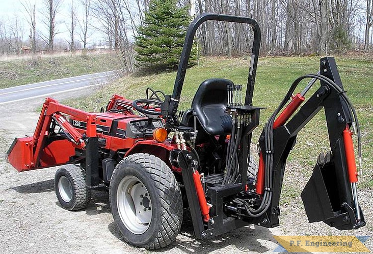 John W. from Greene, NY built this Micro Hoe for his Case International compact tractor | Case International 235 compact tractor Micro Hoe_1