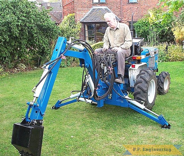 Paul W. from Staffordshire, United Kingdom built this great looking Micro Hoe for his Ford 1220 compact Diesel 4WD tractor | Ford 1220 compact tractor Micro Hoe_1