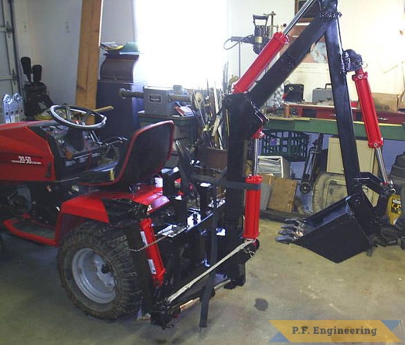 great work Tom! | Huskee 20-50 garden tractor Micro Hoe_1