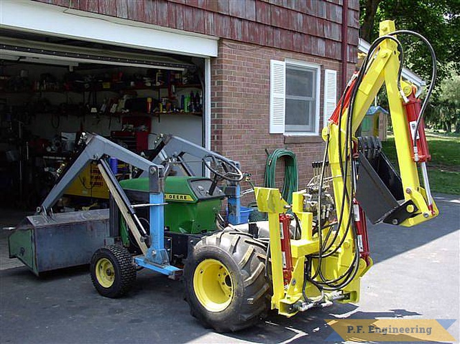 Jeff B. in Luray, VA built this Micro Hoe for his John Deere 430 Garden Tractor. great work Jeff! | John Deere 430 garden tractor Micro Hoe_3