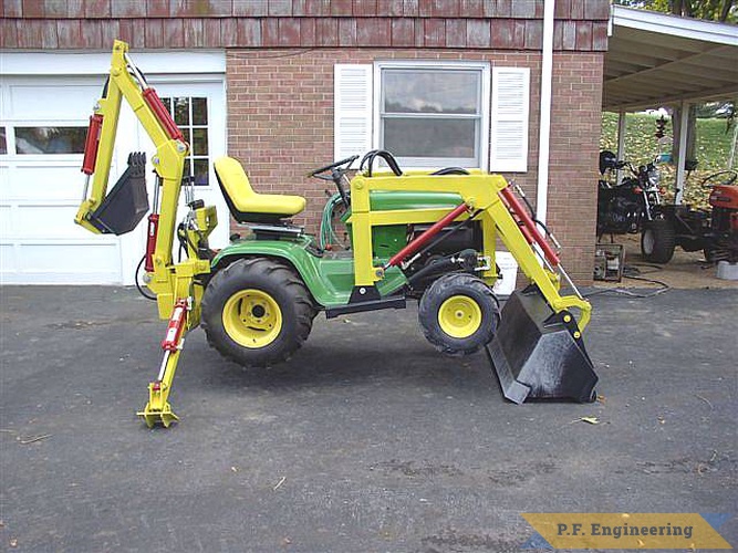 Jeff B. in Luray, VA built this Micro Hoe for his John Deere 430 Garden Tractor. great work Jeff! | John Deere 430 garden tractor Micro Hoe_6