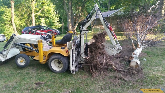 Cub Cadet loader and micro hoe by Kevin K.