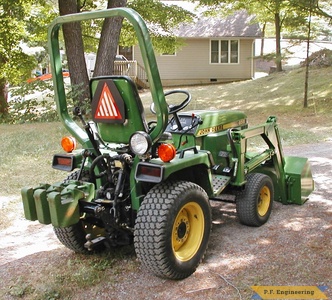 john deere 655 compact tractor loader rear