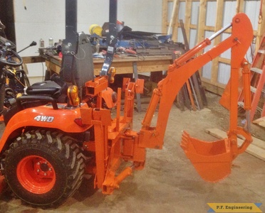 Kubota BX 2370 Micro Hoe right side by Rob A., Hadley, MA