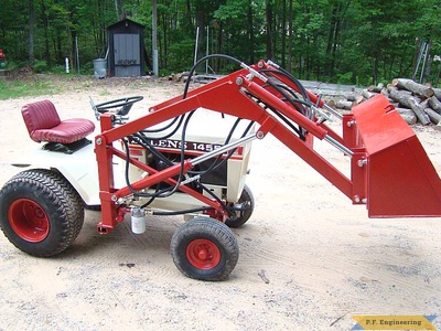 Bolens 1455 garden tractor loader_4