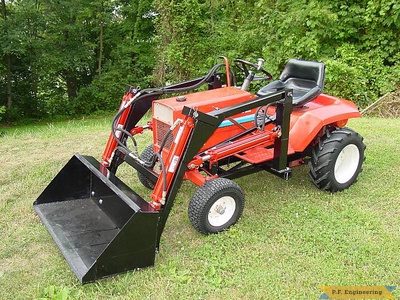 Gravely 8122 garden tractor loader_1