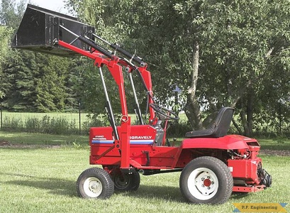 Gravely 8199-KT PRO garden tractor loader_5