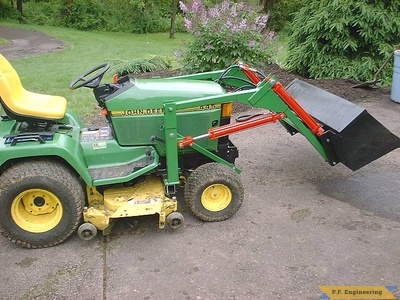 John Deere 445 Garden Tractor Loader_3