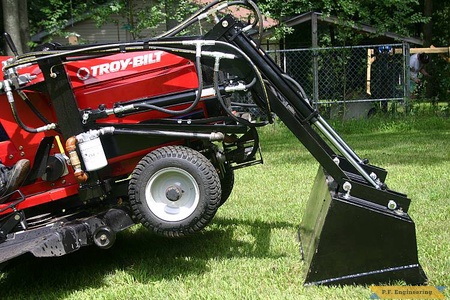 Troy-Bilt GTX 20 garden tractor loader_1