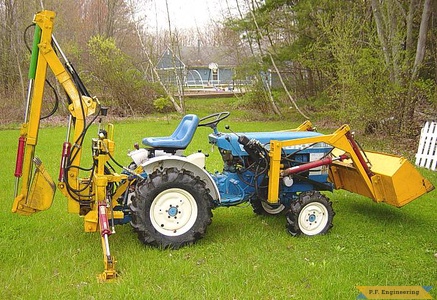 Ford 1110 compact tractor Micro Hoe_1