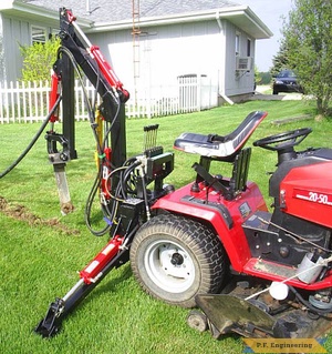 Huskee 20-50 garden tractor Micro Hoe_1