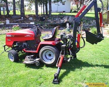 Huskee 20-50 garden tractor Micro Hoe_2