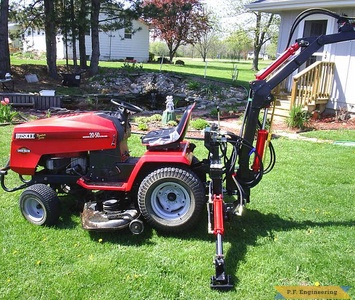 Huskee 20-50 garden tractor Micro Hoe_3