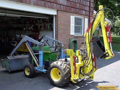 John Deere 430 garden tractor Micro Hoe_3