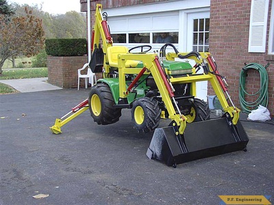 John Deere 430 garden tractor Micro Hoe_4
