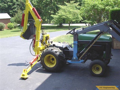 John Deere 430 garden tractor Micro Hoe_9