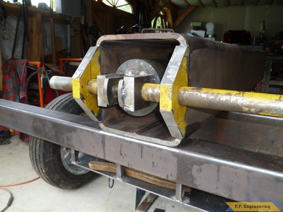 log splitter hydraulic cylinder base mount