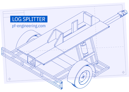 A picture of P.F. Engineering's Log Splitter Plans