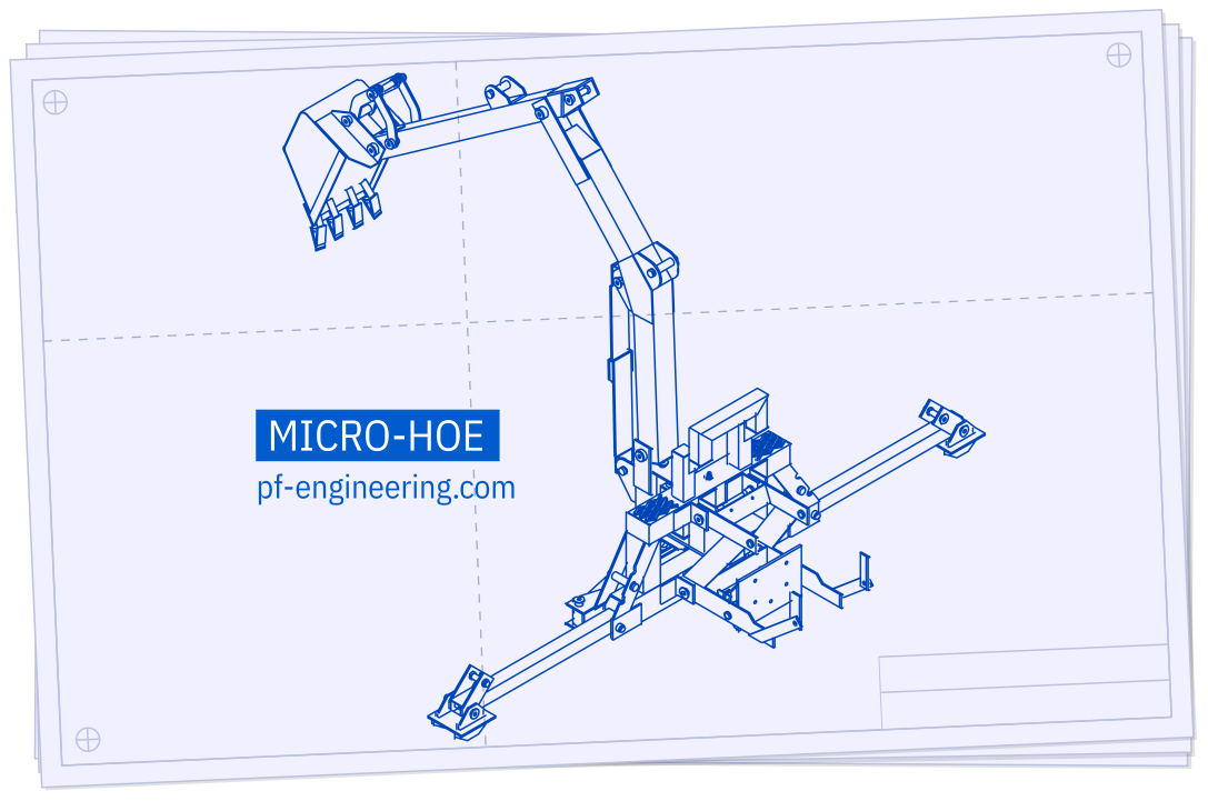 Larger image of P.F. Engineering's Micro Hoe Plans